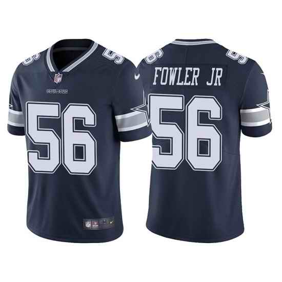 Men Dallas Cowboys 56 Dante Fowler Jr  Navy Vapor Limited Stitched Jersey